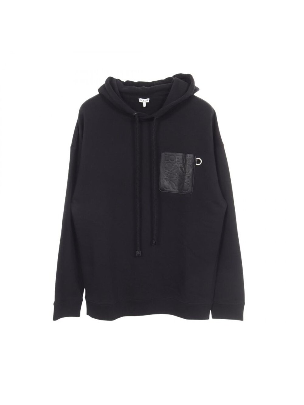 Loewe Hoodie Anagram Leather with Pocket Cotton